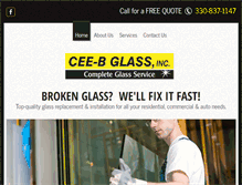 Tablet Screenshot of ceebglass.com